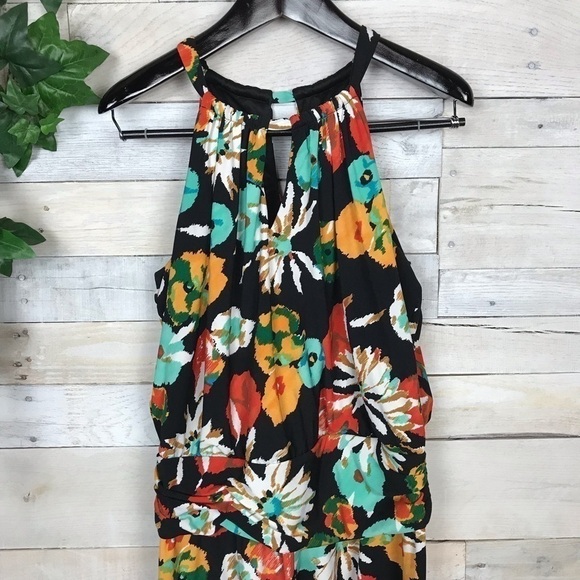 Suzi Chin Maggy Boutique Floral Keyhole Dress 14 - Picture 4 of 8